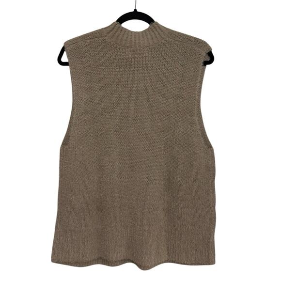 NWT Old Navy Mockneck Eyelash Sweater Tank in Sedimentary - Size XL Tall - Picture 2 of 6